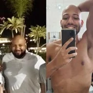 Antes e depois de aluno da Atos Box
